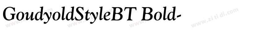 GoudyoldStyleBT Bold字体转换